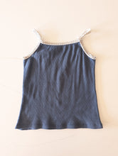 Load image into Gallery viewer, Monoprix Soft Pointelle Knit Dusky Blue Vest - 8 Years
