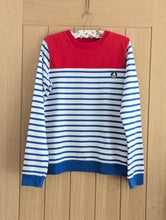 Load image into Gallery viewer, Petit Bateau Block Colour Striped Sweatshirt - 10 Years
