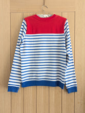 Load image into Gallery viewer, Petit Bateau Block Colour Striped Sweatshirt - 10 Years
