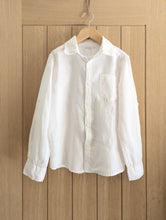 Load image into Gallery viewer, Classic Monoprix White Linen Shirt - 8 Years
