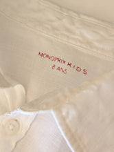 Load image into Gallery viewer, Classic Monoprix White Linen Shirt - 8 Years
