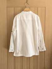 Load image into Gallery viewer, French Grandad Collar White Coton Tunic - 8 Years
