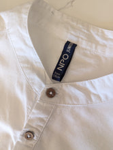 Load image into Gallery viewer, French Grandad Collar White Coton Tunic - 8 Years

