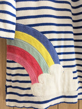 Load image into Gallery viewer, Rainbow Striped Towelling Throw On - 8 Years
