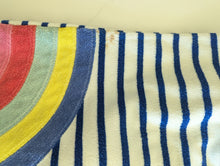 Load image into Gallery viewer, Rainbow Striped Towelling Throw On - 8 Years
