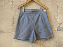 Load image into Gallery viewer, Cool Retro Girl&#39;s Gingham Shorts Navy Blue Age 6 Years
