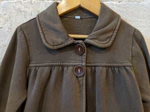 Lovely French Girls Cardigan Jacket Brown Cotton Designer Sale 4-5 Years