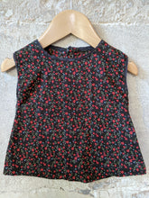 Load image into Gallery viewer, Pretty Chocolate Brown French Floral Tunic - 3 Months

