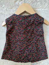 Load image into Gallery viewer, Pretty Chocolate Brown French Floral Tunic - 3 Months
