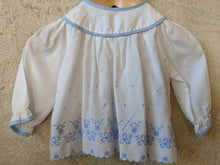 Load image into Gallery viewer, Pretty Embroidered French Antique Cotton Tunic - 3 Months
