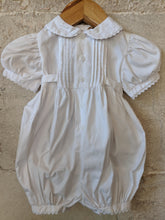 Load image into Gallery viewer, Beautiful Petit Bateau Vintage White Cotton Classic Romper - 1 Month
