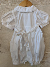 Load image into Gallery viewer, Beautiful Petit Bateau Vintage White Cotton Classic Romper - 1 Month
