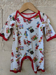 Powell Craft Vintage Style Red Romper - 6 Months