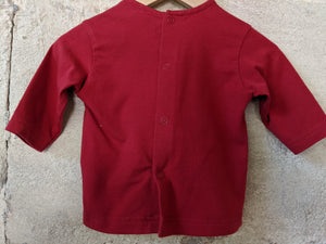 Fabulous French Red Top with Pet Rabbit - 3 Months