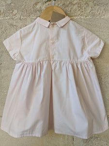Beautiful Antique Cotton Dress with Sweet Embroidery - 3 Months