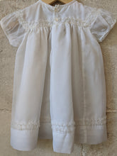 Load image into Gallery viewer, Vintage Ruffle Trim Layered Terylene White Dress - 6 Months
