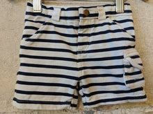 Load image into Gallery viewer, Bout&#39;Chou Breton Striped Shorts - 9 Months
