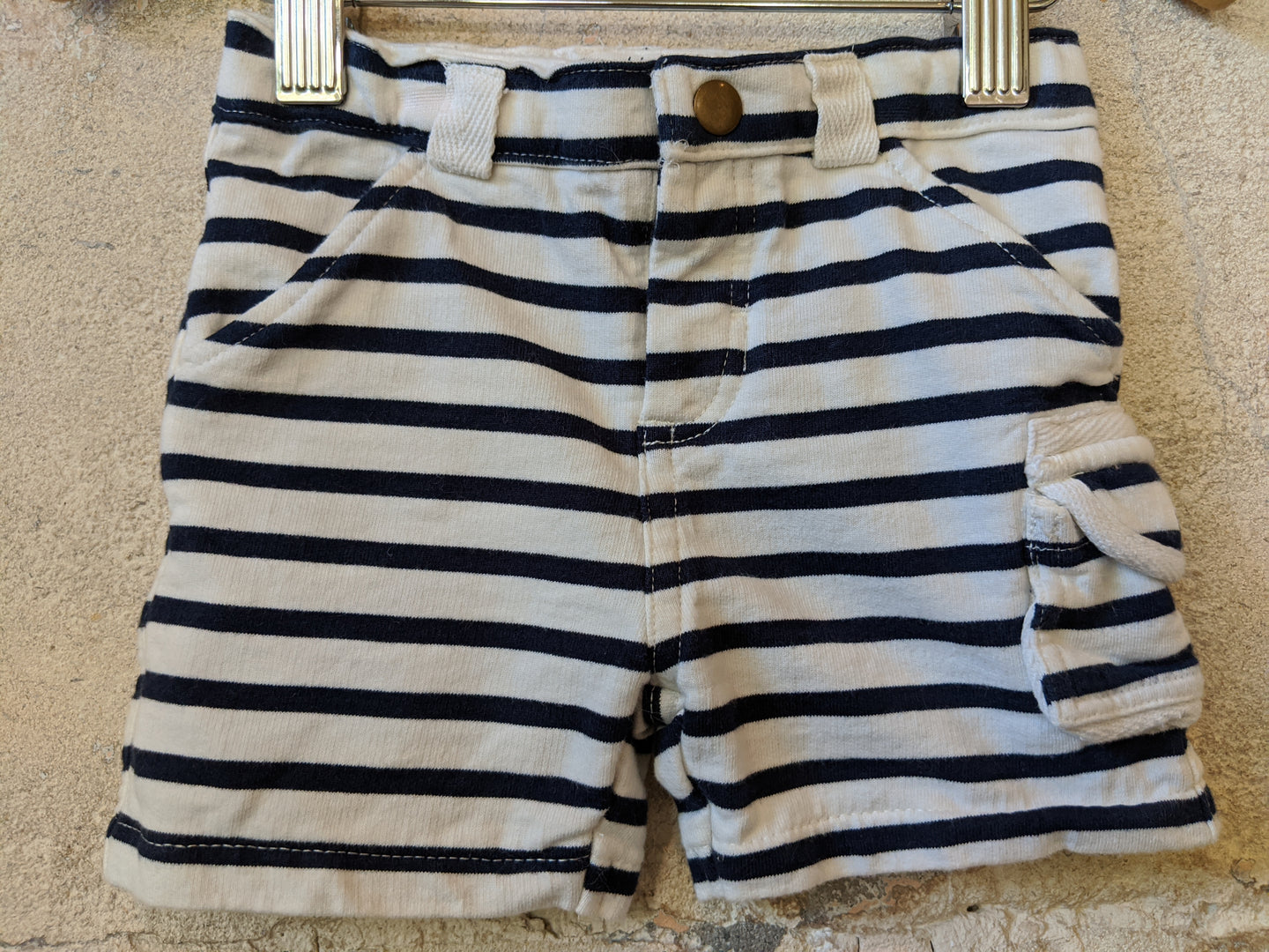 Bout'Chou Breton Striped Shorts - 9 Months