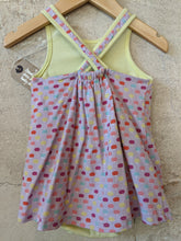 Load image into Gallery viewer, Beautiful Scandi Style Apple Print Dress with Vest 9 Months
