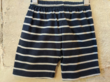 Load image into Gallery viewer, Great Soft Striped Navy Shorts 12 Months
