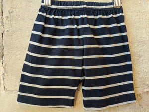 Great Soft Striped Navy Shorts 12 Months