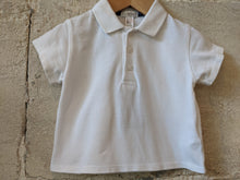 Load image into Gallery viewer, White Cotton Polo Shirt - 12 Months
