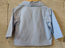 Load image into Gallery viewer, Weekend à La Mer French Fisherman&#39;s Sky Blue Smock - 12 Months
