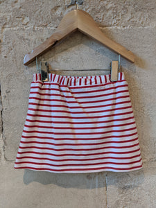 Lovely Red Stripe Cotton Skort 18 Months