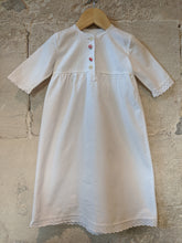Load image into Gallery viewer, Stunning Antique Cotton Gown with Lace Trim 18 Months
