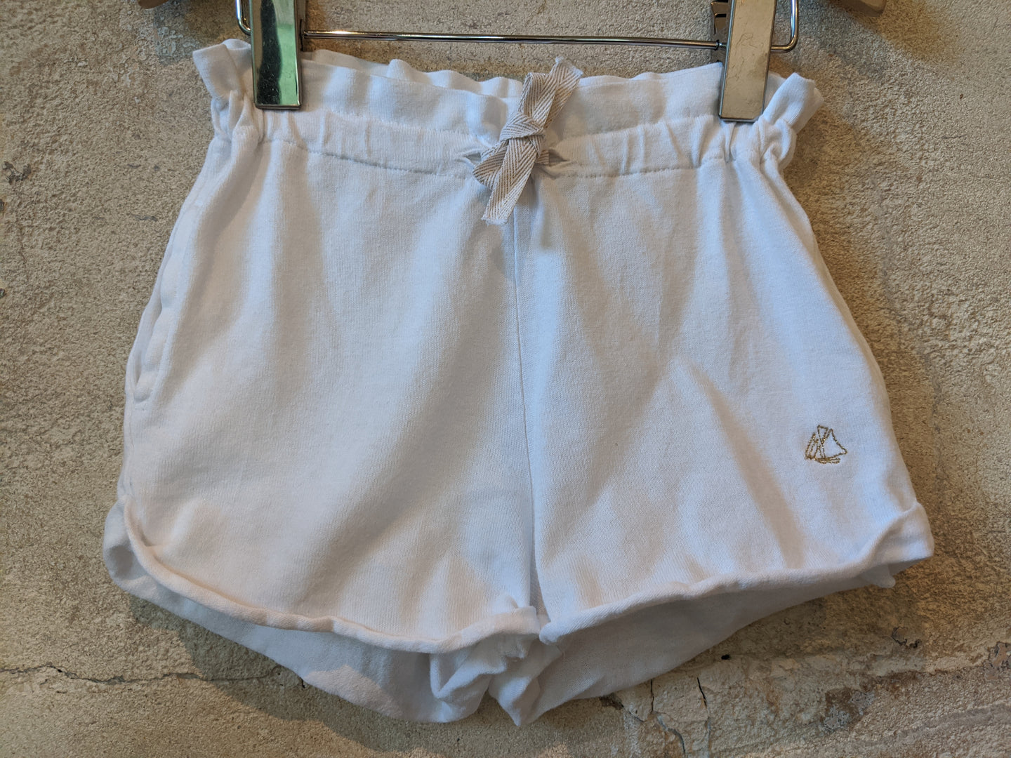Petit Bateau Immaculate White Shorts - 3 Years