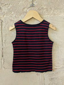 Armor Kids Designer Striped Reversible Vest T Shirt - 18 Months