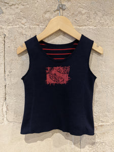 Armor Kids Designer Striped Reversible Vest T Shirt - 18 Months
