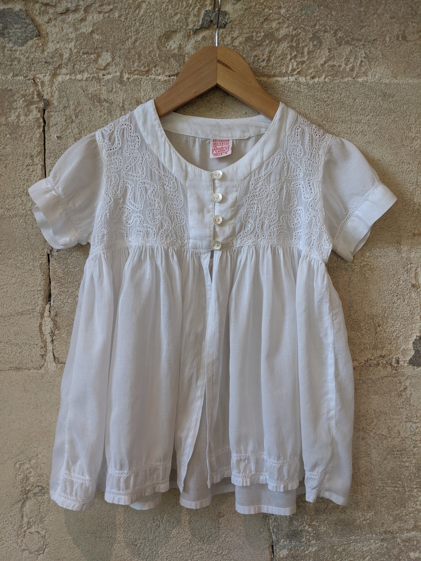 Stunning Light Floaty French Blouse - 6 Years – Monkey Threads Preloved