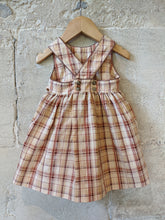 Load image into Gallery viewer, Plaid Cross Over Back Vintage Baby Dress Sale 
