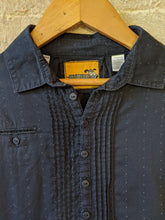 Load image into Gallery viewer, Lovely French Pencil Dot Navy Tunic with Super Cute Buttons - 6 Years
