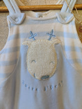 Load image into Gallery viewer, Sucre D&#39;Orge Fleecy Soft Striped Reindeer Romper - 3 Months
