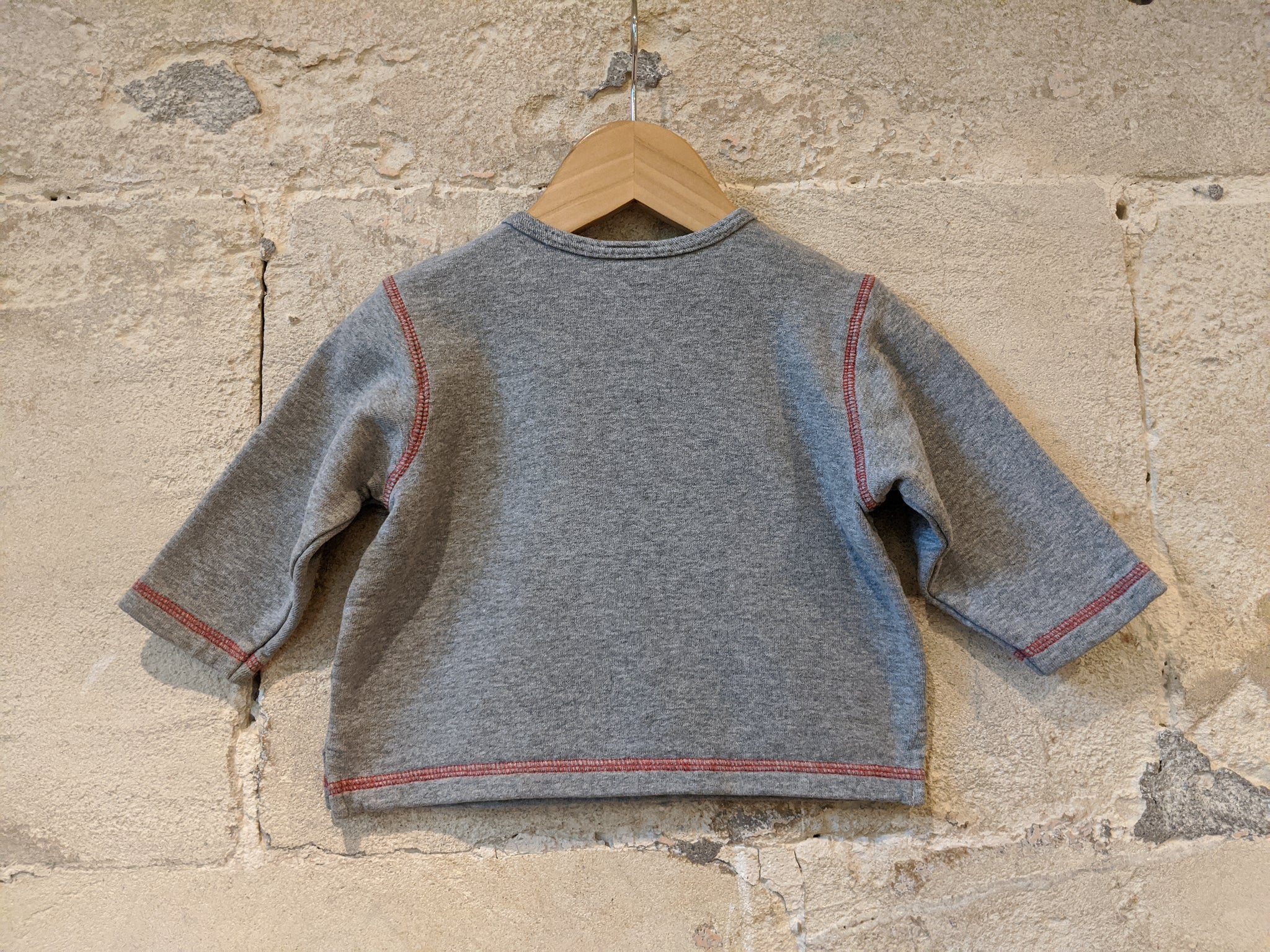 French Grey Vintage Fishing Jumper with Fleecy Lining - 12 Months – Monkey  Threads Preloved