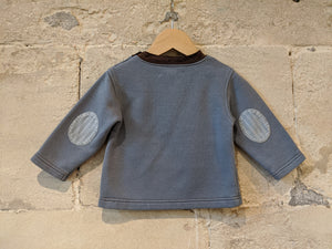 Dusky Blue French Vintage Sweatshirt - 12 Months