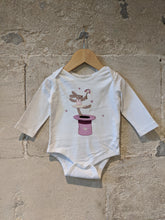 Load image into Gallery viewer, Thick Organic Cotton Long Sleeved Magic Bunny Bodysuit - 6 Months
