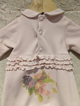 Load image into Gallery viewer, Gorgeous Soft French Floral Sleepsuit with Ruffles - Newborn
