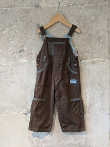 Super French Chocolate Cotton Dungarees - 18 Months