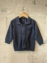 Load image into Gallery viewer, Chunky Knit French Navy Cardigan - 18 Months
