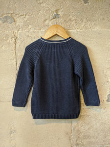 Classic French Navy Cotton Jumper - 18 Months
