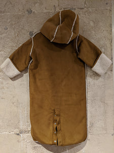 Gorgeously Soft Sherpa Lined Suede Snowsuit - 6 Months