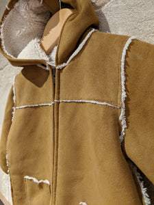 Gorgeously Soft Sherpa Lined Suede Snowsuit - 6 Months