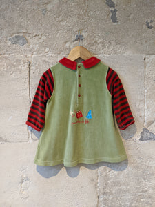 Fabulous French Velour Dress - 12 Months