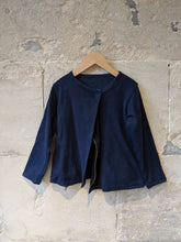 Load image into Gallery viewer, French Navy Asymmetrical Jacket - 6 Years
