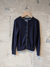 Load image into Gallery viewer, Soft French Navy Angora Mix Cardigan - 5 Years
