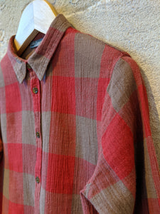Bonpoint Soft & Floaty Checked Shirt - 4 Years