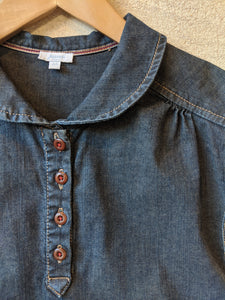 Jacadi Dark Denim A-Line Shirt Dress - 8 Years